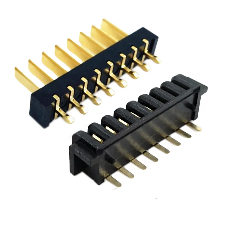 8pin разъем для аккумулятора ноутбука 2,5 мм Шаг 180 градусов изгиб ноги штекер и гнездо длина стопы 5,8 мм фиксированная точка