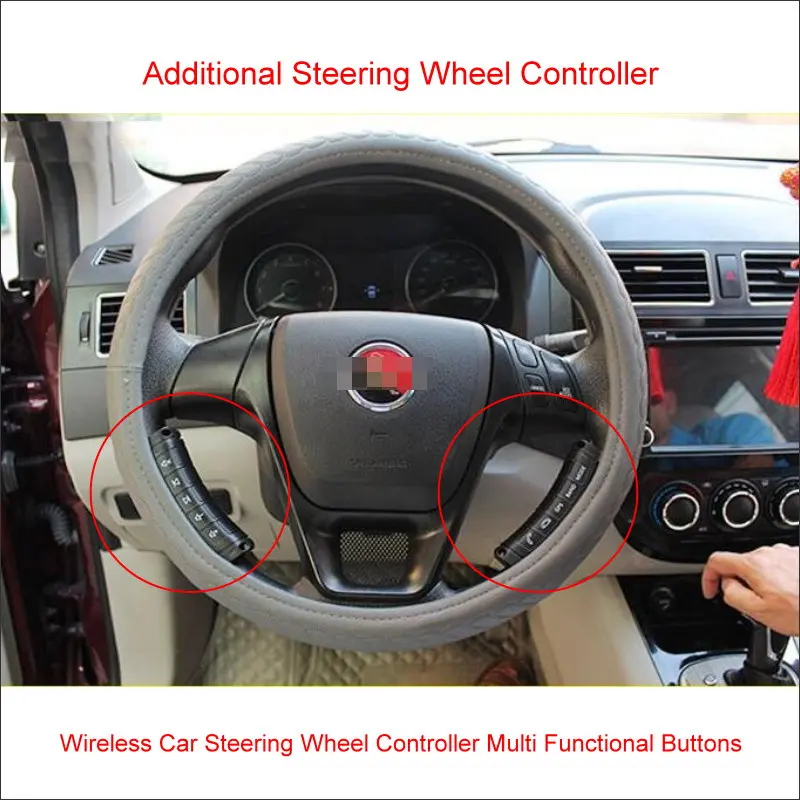 Control Remote Controller Multi Functional Buttons For Aftermarket Car Radio Cd Dvd Gps Navi Player