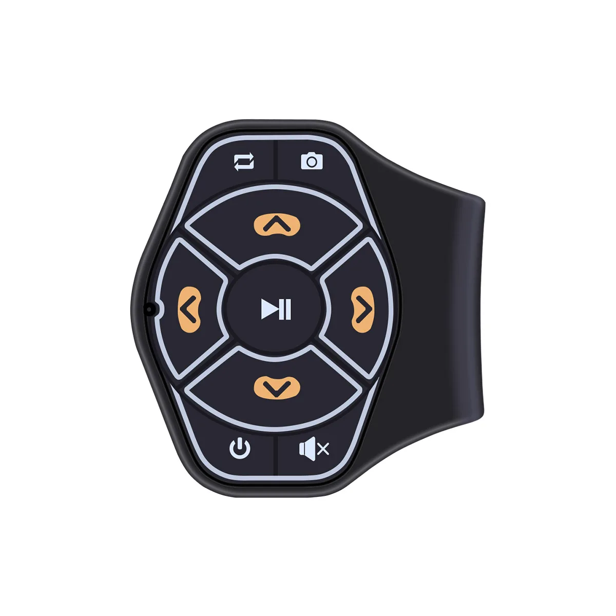 Onever беспроводной Hands-free Bluetooth пульт дистанционного управления медиа мультимедийный плеер кнопка для рулевого колеса автомобиля велосипед подходит с Android