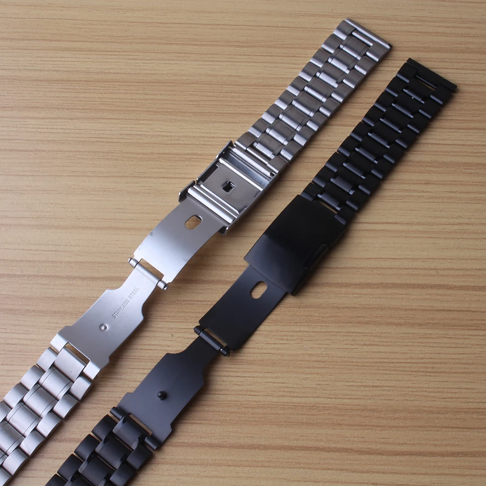 Ремешок для часов из нержавеющей стали 18/20/22/24 мм|steel watchband|stainless steel watchbandwatch accessories |