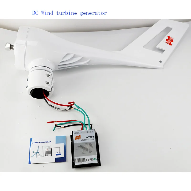 Ветряная мельница 0 600 Вт водонепроницаемая ветряная турбина Ip67 контроллер