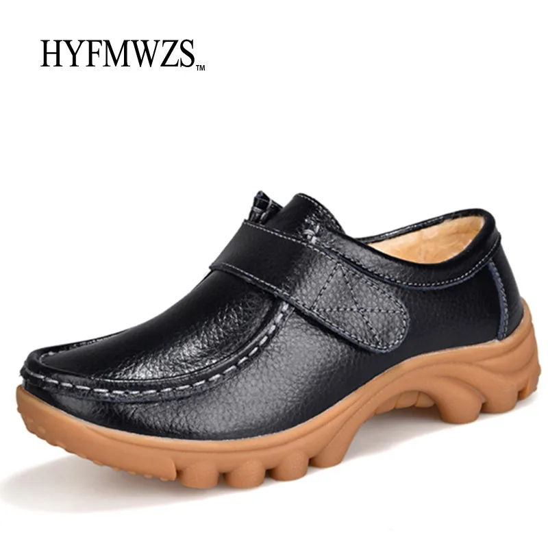Hyfmwzs плюс размер 35-41 Теплые зимние женские сапоги нескользящие с Мех животных