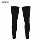 Мужские велосипедные гетры WOSAWE, черные гетры для езды на велосипеде, велосипедные гетры