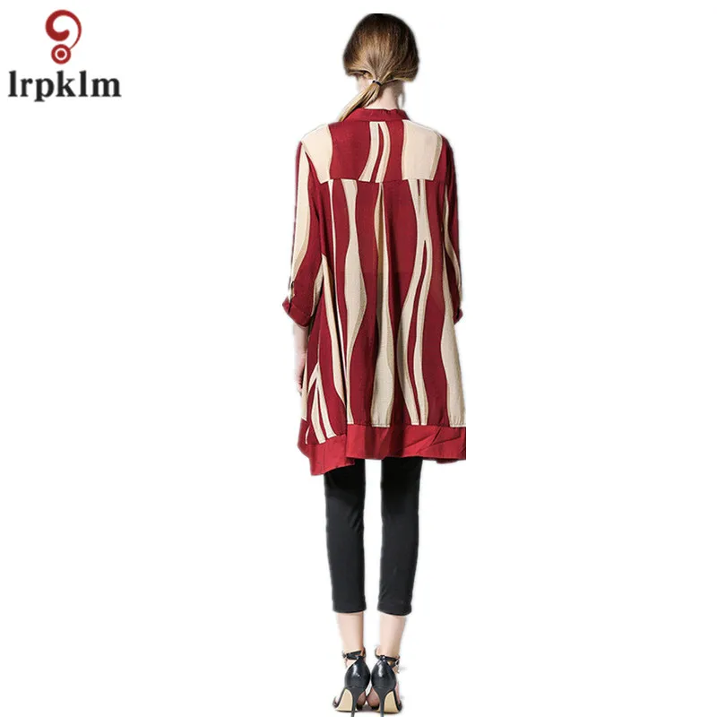 XXXL 4XL женский кардиган блузка рубашка большие размеры весенние Лоскутные женские