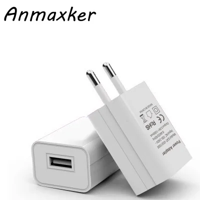 Настенное зарядное устройство USB штепсельная вилка европейского стандарта 5V1A