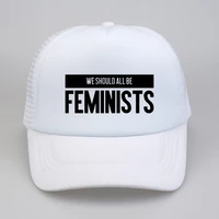 we should all be feminists print cap fashion summer cool mesh baseball caps women equal right snapback hat