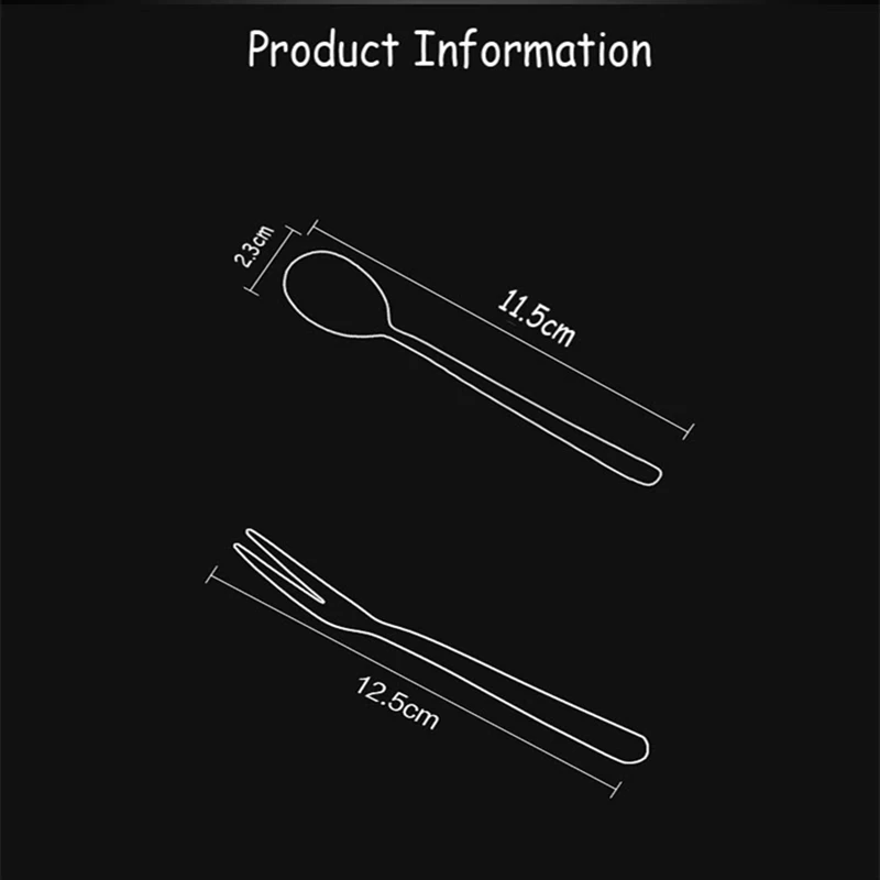 Набор посуды из нержавеющей стали вилка и совок цветной десерт Западная