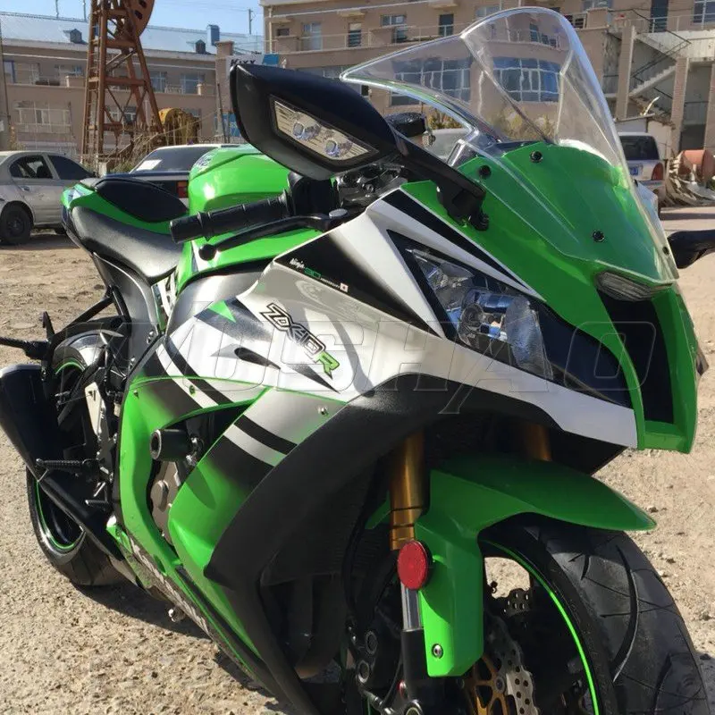 Мотоцикл Double Bubble лобового ветер Экран для 2011 2012 2013 Kawasaki Ninja ZX10R ZX-10R ZX 10R черный