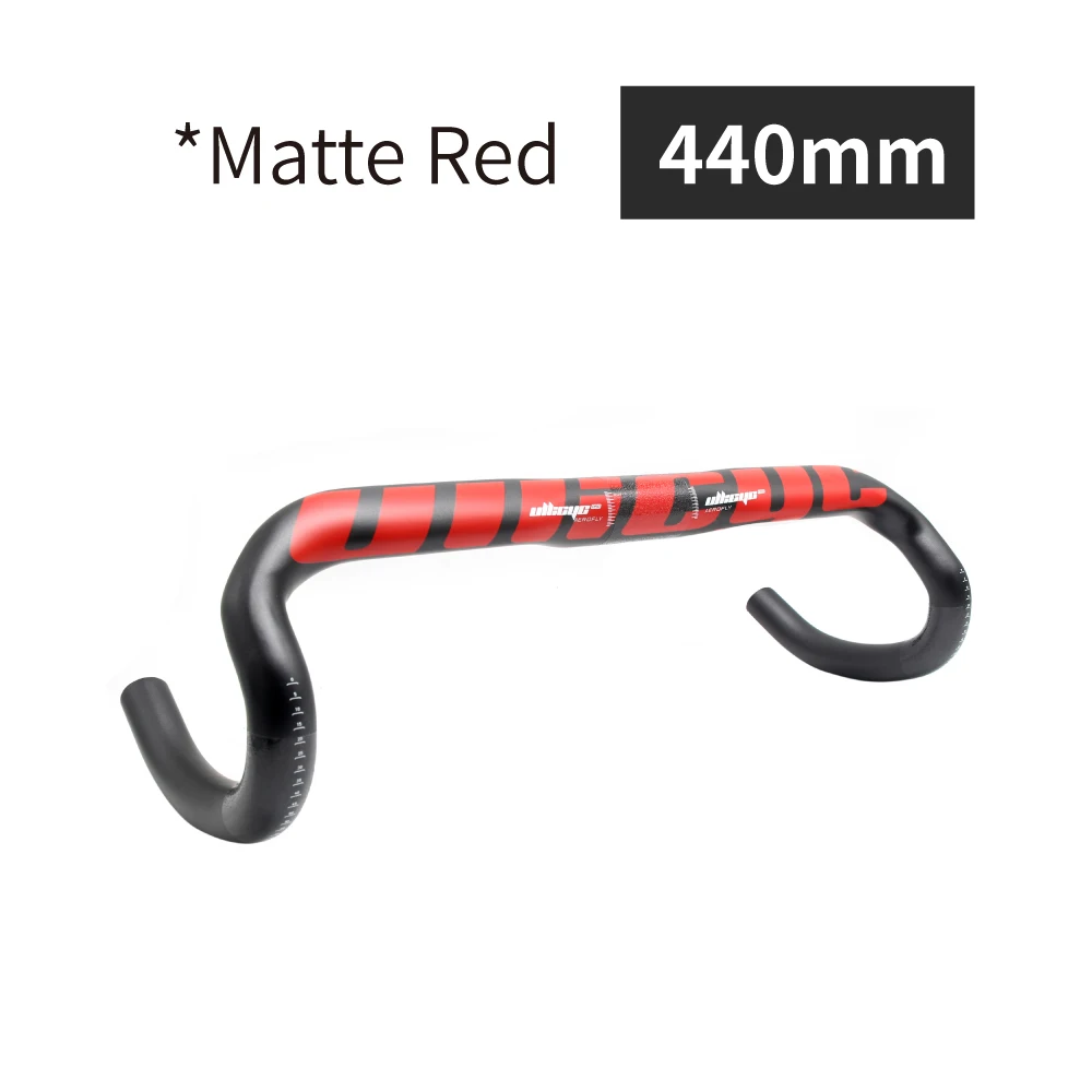 Red Matte 440mm Горячая Распродажа новые ультра-светильник суперсильная, руль для шоссейного велосипеда, руль согнутый руль Углеродный волокно руль для велосипеда, руль 31,8 мм* 400/420/440 мм - Цвет: Red Matte 440mm