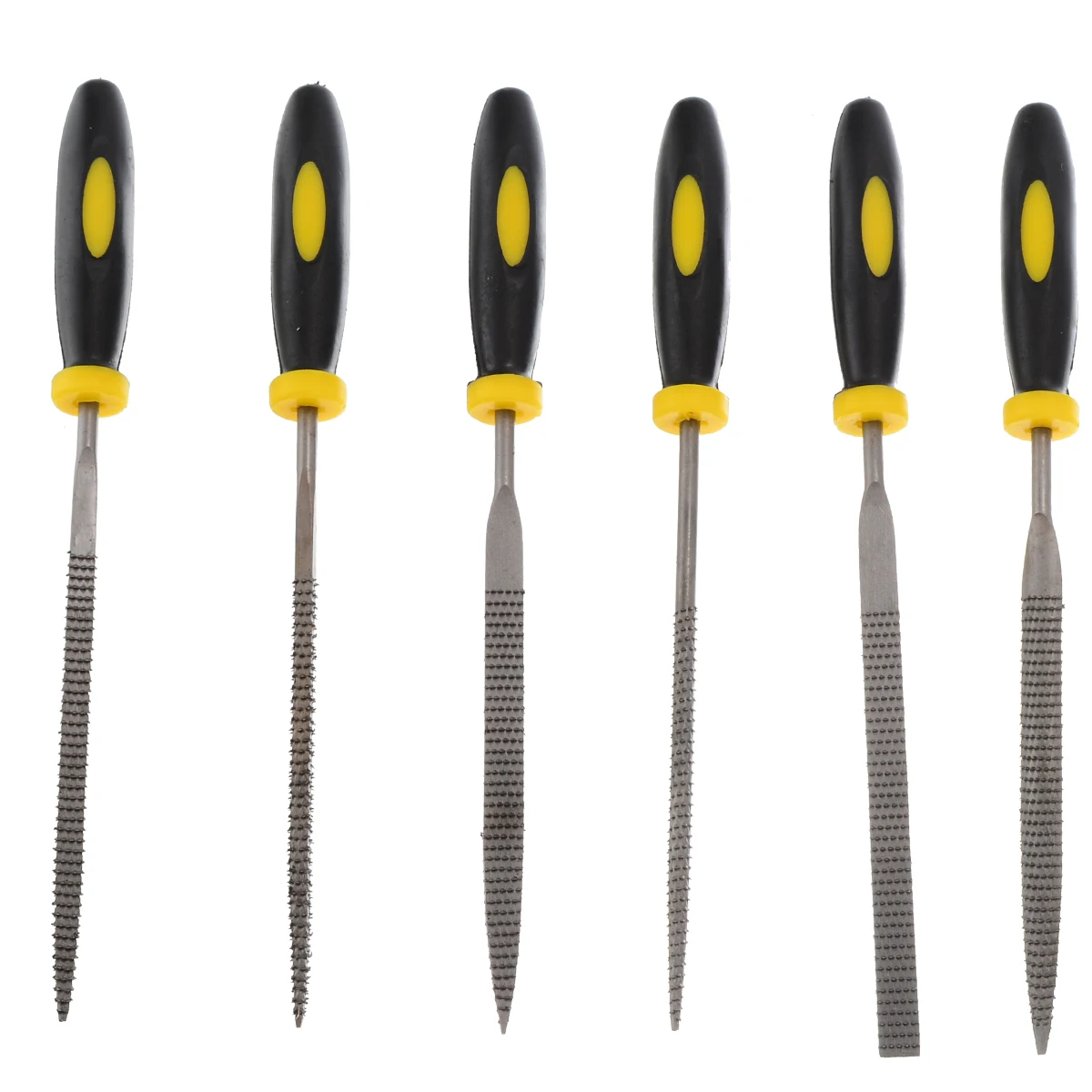 

6pcs Small Wooden Rasp Set Flat Round Square Needle Files DIY Woodworking Tools