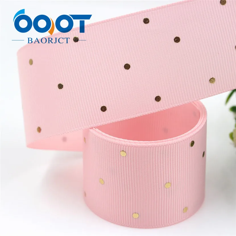 I-19407-874 OOOT BAORJCT I-19407-862, 38 мм, 10 ярдов сплошной цвет точка горячего тиснения корсажные ленты, лук колпачок DIY аксессуары украшения - Цвет: I-19407-874