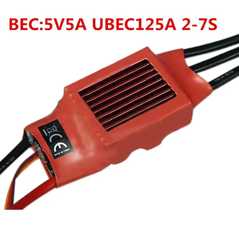 Красный кирпич 10A/50A/60A/100A/125A ESC бесщеточный ESC BEC/UBEC/OPTO/NO BEC для радиоуправляемого дрона квадрокоптера запасные части Аксессуары