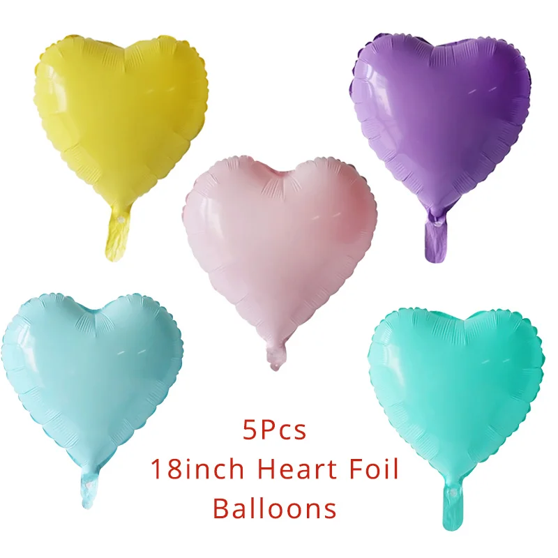 5pcs balloons WEIGAO, радужные вечерние украшения, облака, радужные шары, Топпер для торта, торты на день рождения, праздничный торт, флаг, вечерние принадлежности для детского душа - Цвет: 5pcs balloons