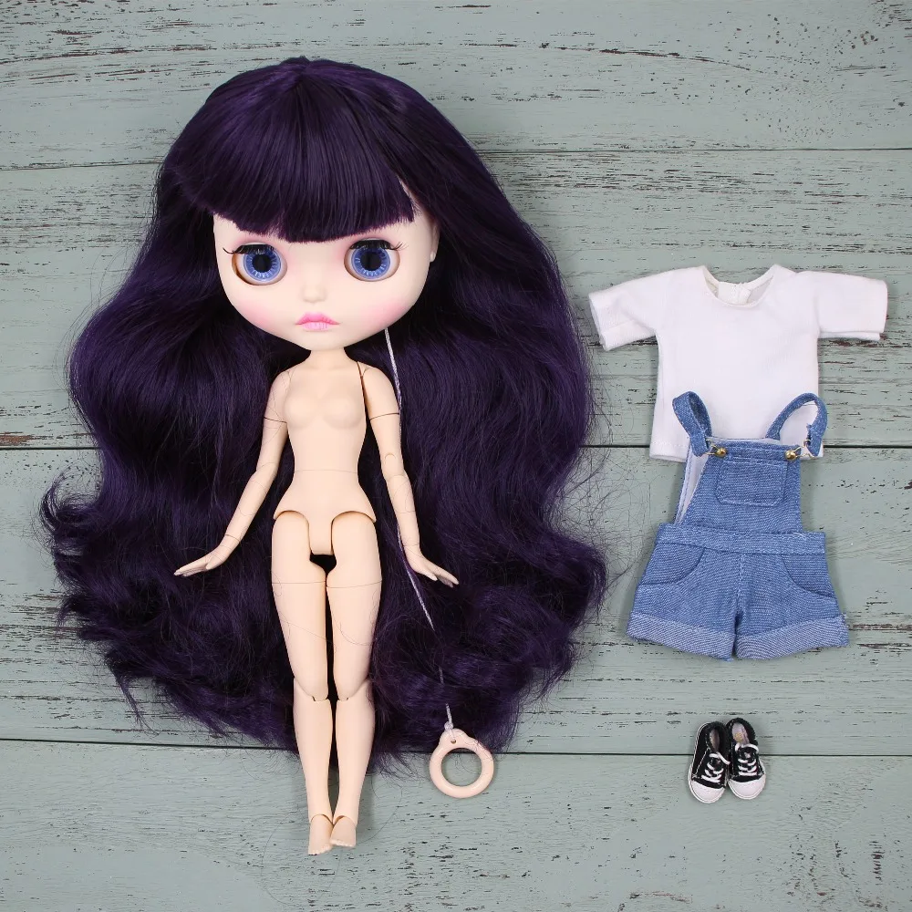 ICY DBS шарнирная кукла Blyth сустав тело белая кожа новая Лицевая панель матовое лицо