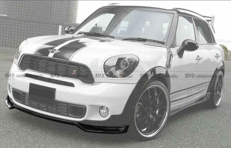 Карбоновая передняя губа для Mini R60 Countryman JCW GBN карбоновое волокно передний бампер для губ комплект для отделки для мини R60 гоночная часть