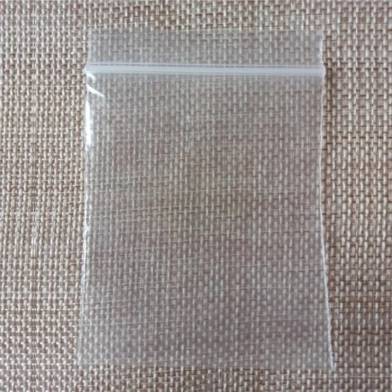 500 шт белые мешки Ziplock прозрачные пластиковые пакеты прозрачный Pe мешок на молнии