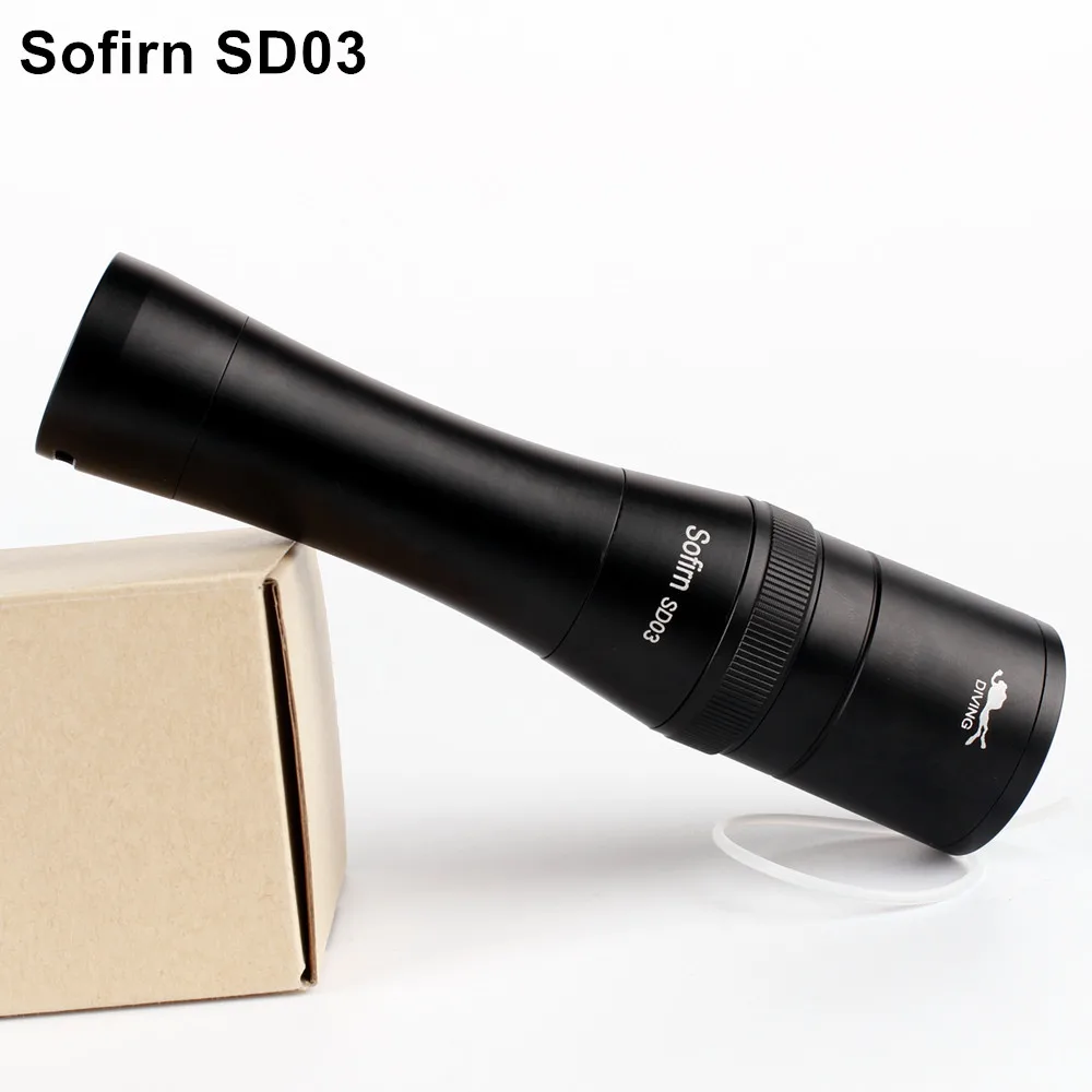 Светодиодный фонарик Sofirn SD03 для дайвинга с аквалангом 18650 Cree XML2 850LM светодиодный