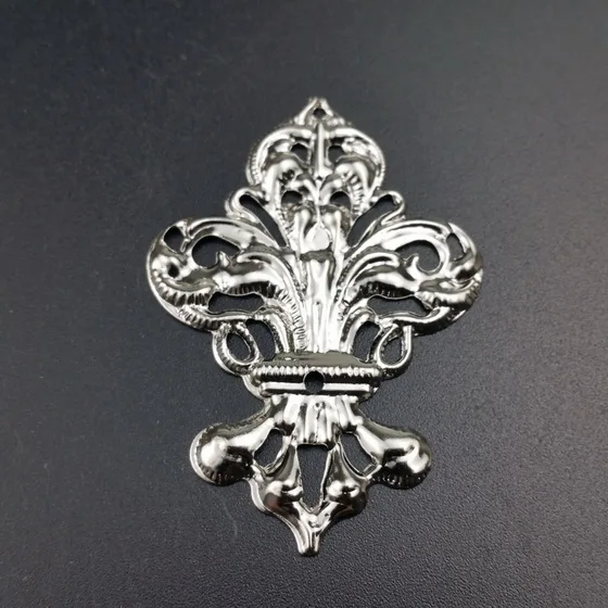 rhodium 20pcs 35x50 мм 20 шт оптом филигранные поделки полые украшения фурнитура, ювелирные аксессуары, бронзовые тона украшения - Цвет: rhodium 20pcs