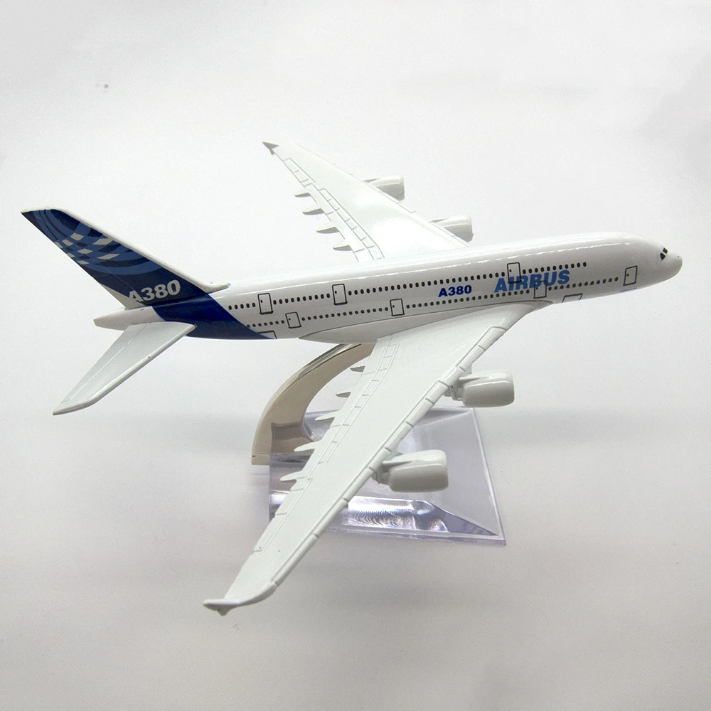 Модель самолета A380 Airbus A380 14 см, модель самолета из сплава, игрушки для детей, подарок для коллекции, 1/400