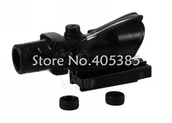 ACOG 4x32 стиль Оптический Снайперский прицел с реальным красным/зеленая ткань оружие телескоп прицел для охотничье оружие пистолет
