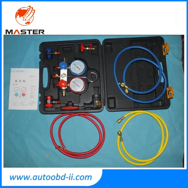 Авто AC манометр холодильного MST-134A с разъемами и шланги |