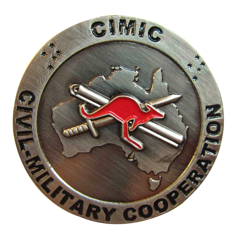 

3D military challenge coin wholesale and low price die casting plating coins