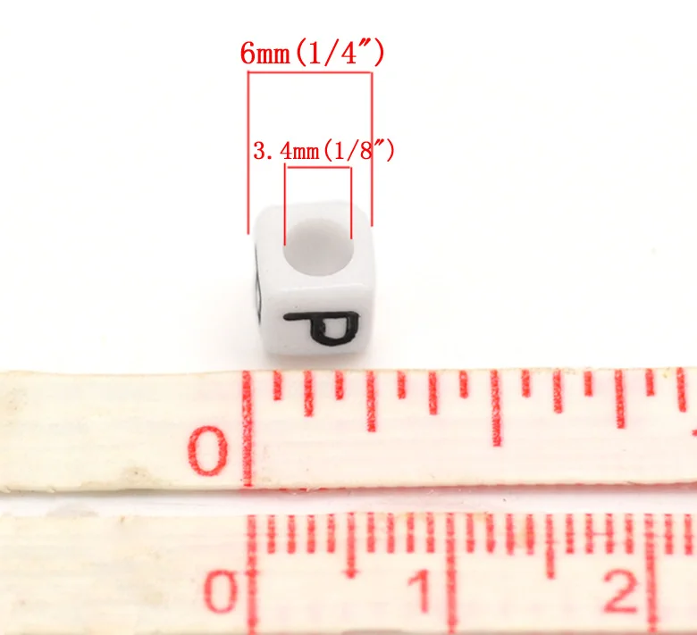 500pcs 6x6mm Mixed Letter Beads Square Alphabet Acrylic DIY Jewelry Making For Bracelet Necklace Accessories | Украшения и