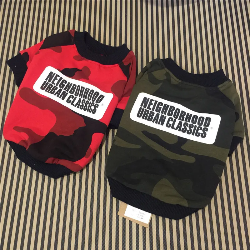 PipiFren Малый товары для собак одежда футболки весна Camo Куртка домашних животных