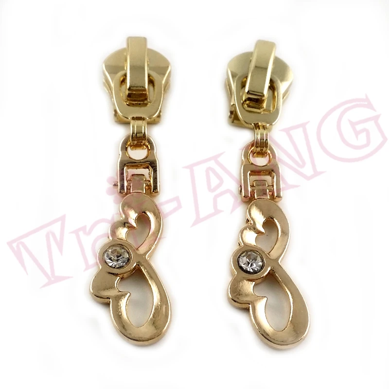 

20pcs/lot, Dynamic Butterfly Zipper Sliders, 5# Gold Zipper Pulls for Luggage/Bags/Clothes Accessories