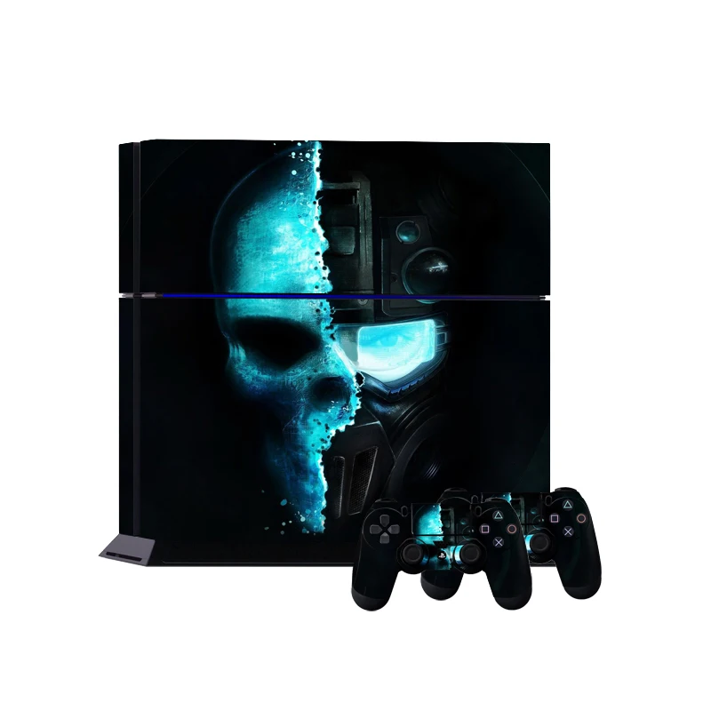 Terror Ghost Terror цельная наклейка для консоли для Playstation 4 консоль наклейка для PS4 наклейки+ контроллер светодиодный защитный