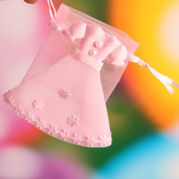 Baby Shower 7*9 см сумочки из органзы свадебное платье дизайн конфеты мешочки с