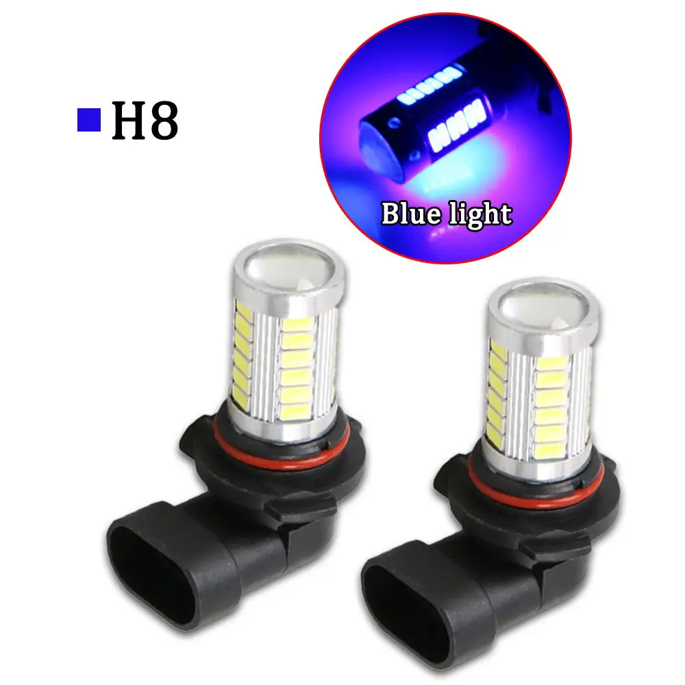 Светодиодный фонарь для автомобиля 2 шт. 6000k H8 33 SMD 5630 светодиодный 14 Вт 1000 лм 33SMD 12