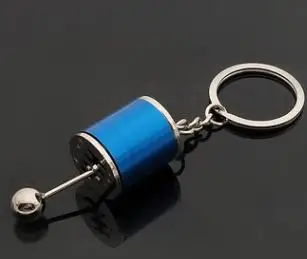 Синий Металлическая антистрессовая игрушка, креативный автомобиль, 6 скоростей, коробка передач, игрушка-фиджет, брелок, шифт, гоночный тюнинг, модель, брелок, новинка, автомобильная игрушка - Цвет: Синий