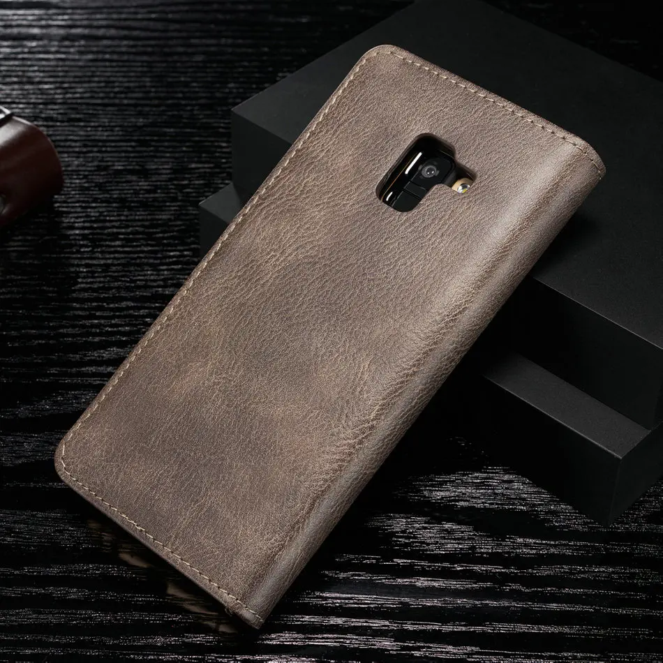 DG. MING Роскошный кожаный чехол 2 в 1 для samsung Galaxy A8, Магнитный съемный держатель для карт, кошелек, чехол для A8 Plus чехол