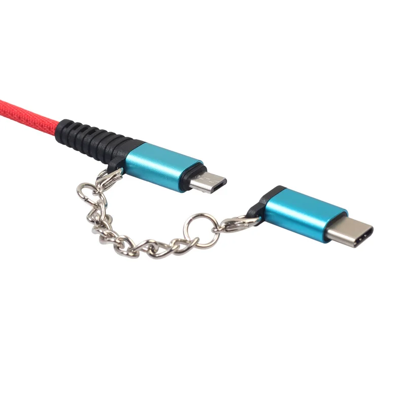 Кабель адаптер 2 в 1 с портом Type C папа + Micro USB на 0 мама|Переходники и адаптеры| |