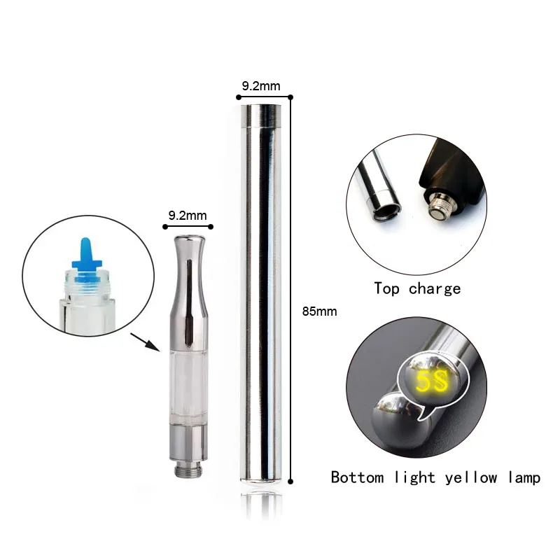 10 шт./лот Mjtech 5S пара мини комплект Vape ручка C6 510 Батарея O Pen эго кальян для