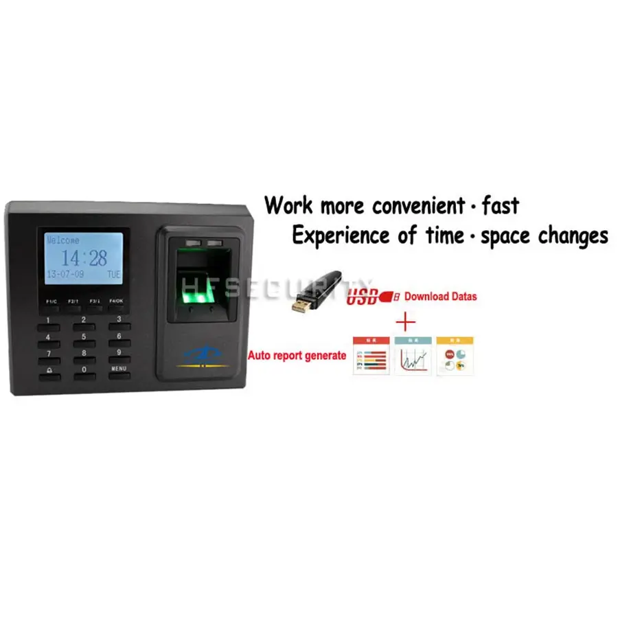HFSECURITY Access Control Devices In Information Security Fingerprint control Keypad TCP IP USB Communication | Безопасность и