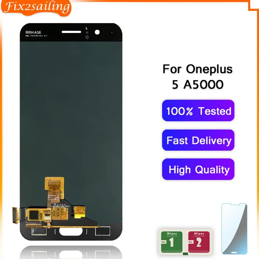 5 &quotЖК дисплей для One Plus A5000 сенсорный экран с рамкой дигитайзер OnePlus 1 + lcd s|Экраны