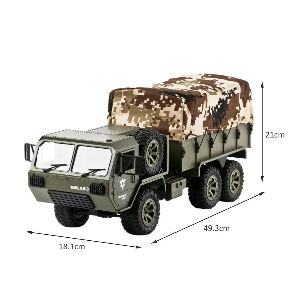 Fayee FY004 1/16 2,4G 6WD RC автомобиль армии США военный грузовик RTR автомобиль гусеничный с палаткой