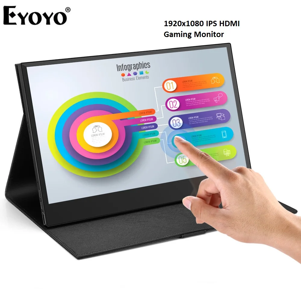 Eyoyo 13," Портативный 1920x1080 ips HDMI игровой монитор совместимый для Xbox One Xbox 360 PS3 PS4 WiiU переключатель Raspberry Pi