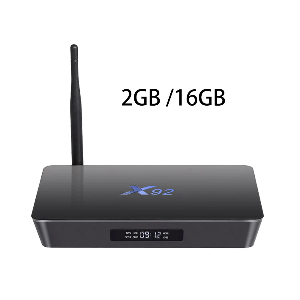 X92 2 ГБ/16 ГБ 3 Гб/32 ГБ Смарт Android 7,1 ТВ коробка Amlogic S912 Восьмиядерный 2,4G/5,8G двойной WiFi 4K медиаплеер телеприставка - Цвет: X92 2GB 16GB