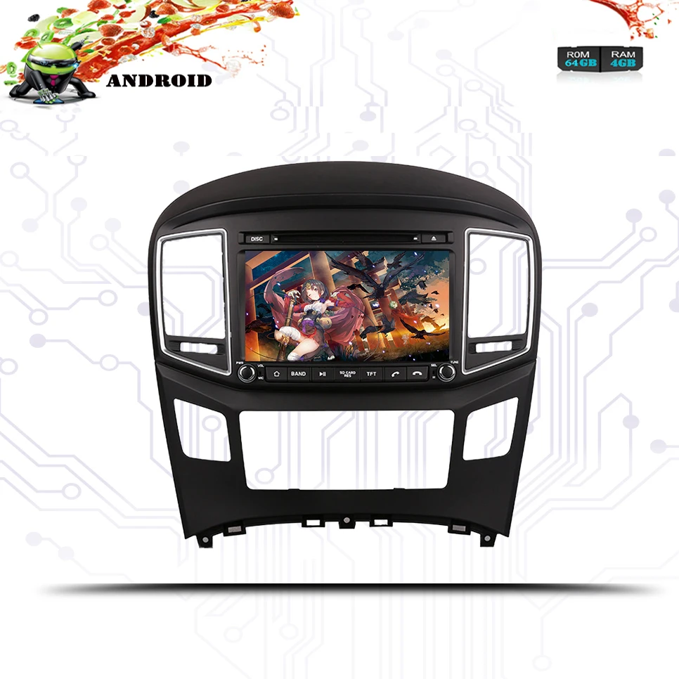 Android 10.0Octa core PX5 Car audio radio dvd player music tape recorder media headunit gps monitor for Hyundai H1 Grand Starex |