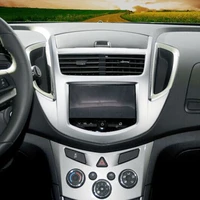 for chevrolet trax 2014 2015 2016 accessories abs chrome car central console air outlet control panel frame cover trim styling