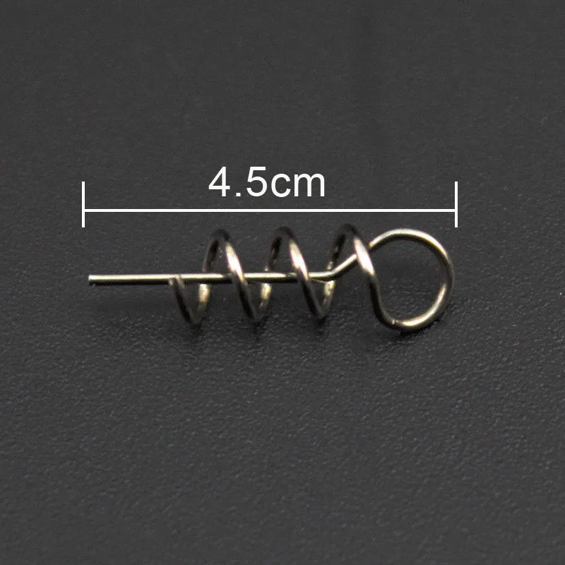 shaddock fishing 50pcs/Set 1.4cm 4.5cm Stainless Steel Spring Twist Lock Fishing Screw Dagger Tools | Спорт и развлечения