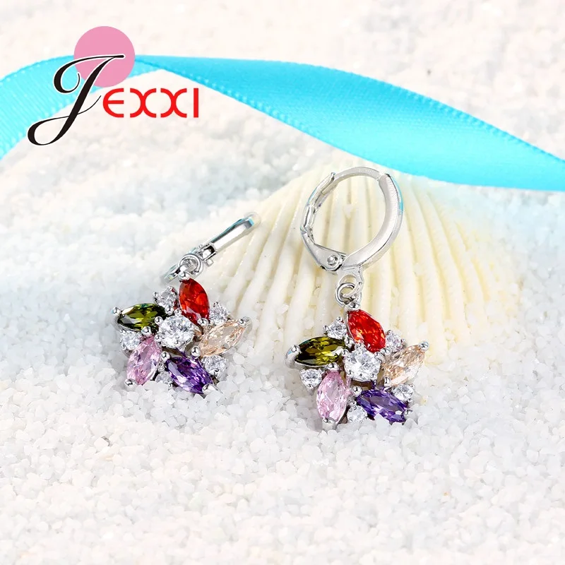 Женский ювелирный комплект из колье и серёг серебра 925 пробы|wedding jewelry sets|jewelry