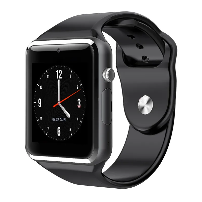 Наручные часы A1 Смарт синхронизации Notifier Bluetooth 4.0 SmartWatch Подключение Поддержка sim