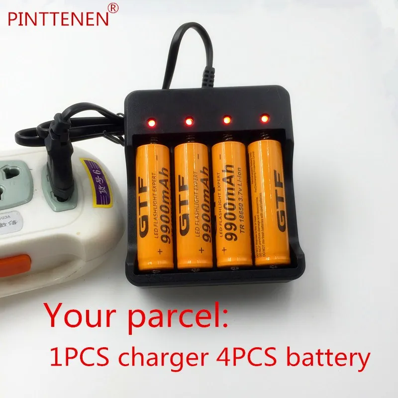 BEB 4 unids Nuevo 18650 батарея 3,7 V 9900 mAh батарея перезаряжаемая литий-ионная батарея для Celda 18650 batera+ cargador de batera int