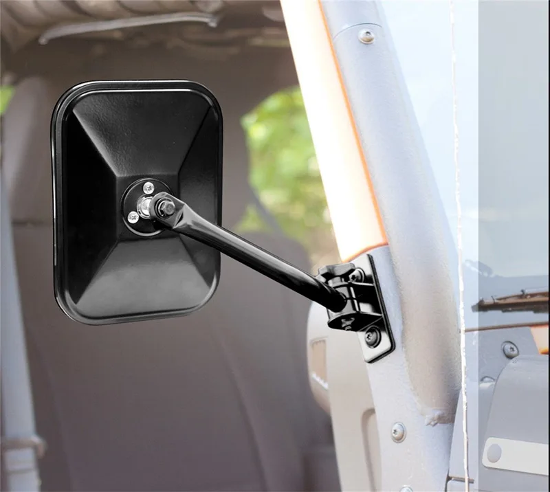 Аксессуары для Jeep круглые зеркала 4x4 для Jeep Wrangler прямоугольные зеркала для Jeep Wrangler CJ зеркала 1997~ 2006 2007