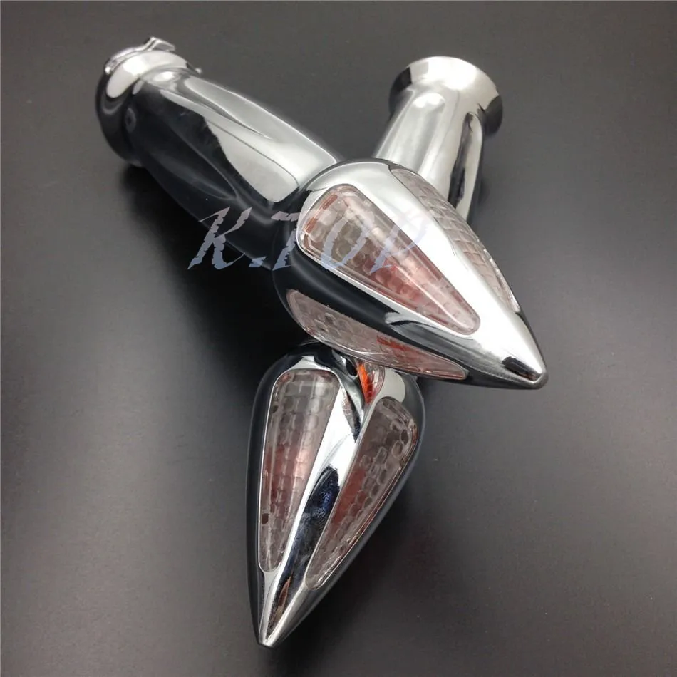 Хром 7/8 &quot22 мм ручные ручки руль поворотник для Harley Honda Yamaha Kawasaki|grip pride|signal convertersignal