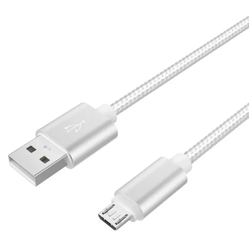 2 USB порта быстрое автомобильное зарядное устройство адаптер + 1 м нейлоновая